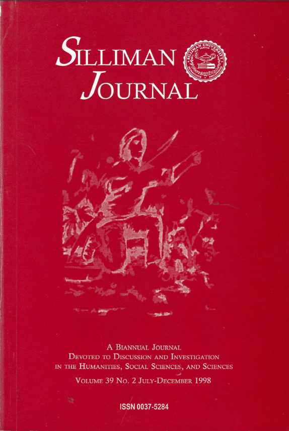 					View Vol. 39 No. 2 (1998): Silliman Journal
				