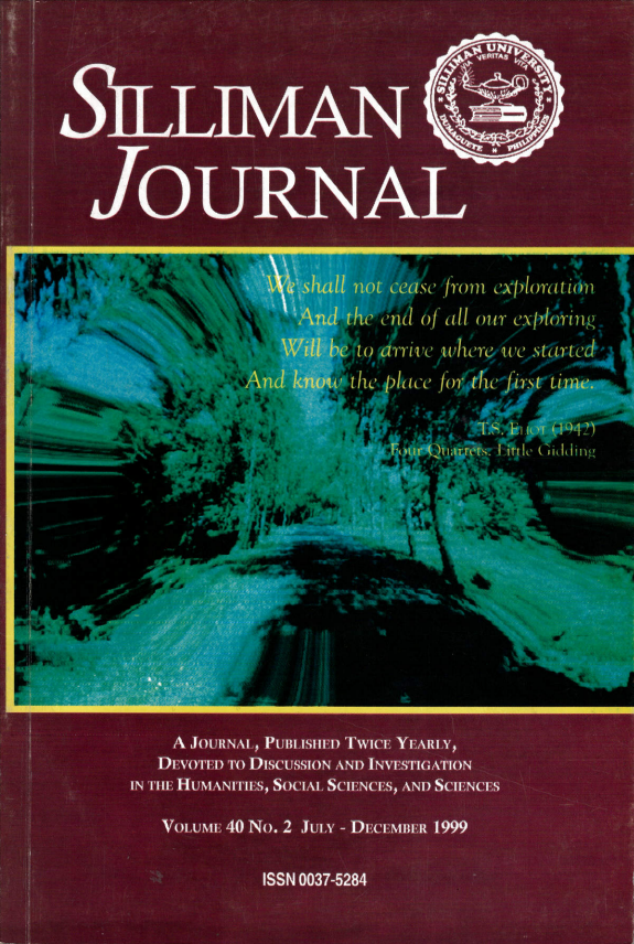 					View Vol. 40 No. 2 (1999): Silliman Journal
				