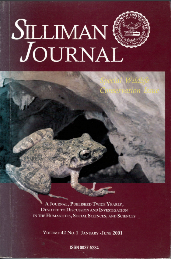 					View Vol. 42 No. 1 (2001): Silliman Journal
				