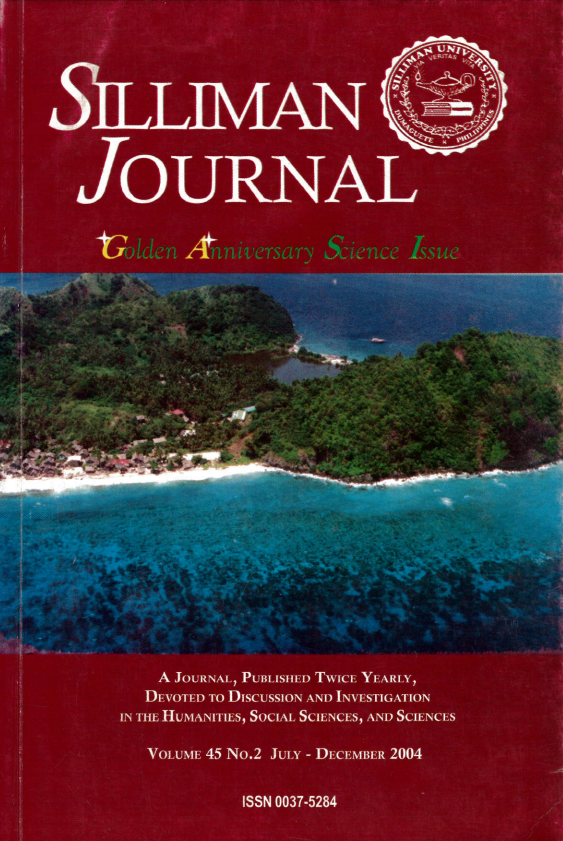 					View Vol. 45 No. 2 (2004): Silliman Journal
				