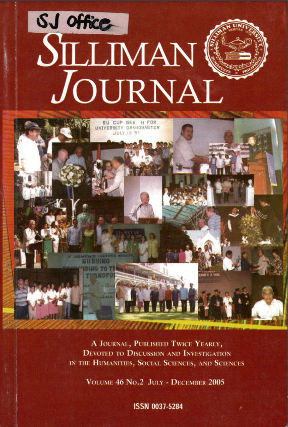 					View Vol. 46 No. 2 (2005): Silliman Journal
				