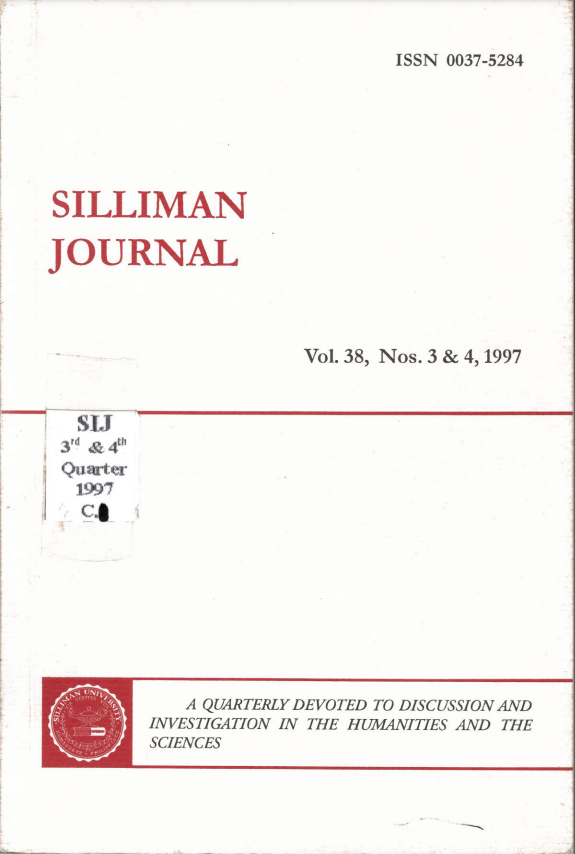 					View Vol. 38 No. 3 and 4 (1997): Silliman Journal
				